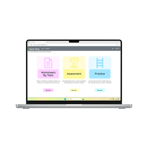 What We Do - Self-Marking Unlimited Printable Maths Worksheets - Mark This